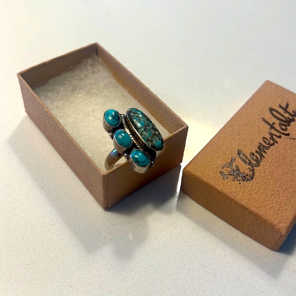 Turquoise ring from Elementality- Asheville NC